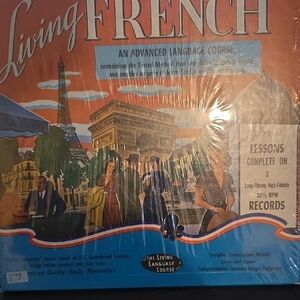 Vintage Living French Language Course Vinyl